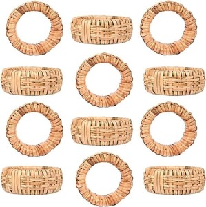 <b>Indian</b> Newly Handmade Wooden Napkin <b>Rings</b> Decor Rounded Handcrafted Decorative <b>Indian</b> Coloured Bamboo Napkin <b>Ring</b> Available - Product Image 1