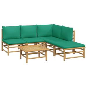 Conjunto Modular Grande de Muebles de Jardín de Bambú Natural - Product Image 3