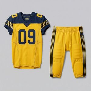 Ensemble de maillot de football pour jeunes, bleu marine, col en V, manches courtes, vêtements de sport respirants avec pantalon à cordon de serrage - Product Image 5