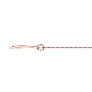 Moderno colgante de oro con diamante en forma de W para mujer, joyería fina y ligera para uso diario y ocasiones especiales con un aspecto elegante. - Product Image 3