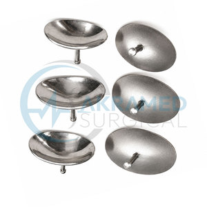 Ensemble de 6 protections oculaires corneanques en acier inoxydable réutilisables, certifiées CE, kit d'instruments ophtalmiques - Product Image 2