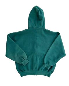 Premium Vintage Acide Lavé Coton Distressed Brodé Patch Hommes Surdimensionné Zip Hoodie Sun Faded Streetwear pour L'hiver - Product Image 3