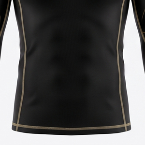 Custom Logo Short Rash Guard Swimwear Unisex 100% Cotton Quick Dry UPF 50+ <b>Compression</b> Shirts BJJ MMA Grappling Jersey - Product Image 3