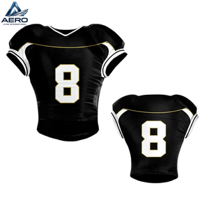Servicio OEM ODM 2026, Uniforme de Fútbol Americano Personalizado, Totalmente Negro, con Jersey de Malla Profesional y Pantalones Acolchados - Product Image 5