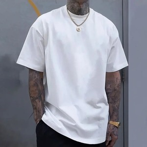 Fournisseur de t-shirts pour hommes, commandes en gros, logo personnalisé, coton, polyester, imprimé, uni, marque privée, OEM - Product Image 2