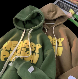Service OEM ODM – Sweat à capuche unisexe personnalisé style streetwear, imprimé, en tissu éponge 100 % coton tricoté à séchage rapide pour l'automne - Product Image 1