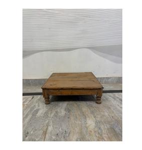 โต๊ะไม้ทำมือสไตล์ราชสถานอินเดียแบบดั้งเดิม  พร้อมเก้าอี้เด็กสำหรับตกแต่งบ้าน - Product Image 1