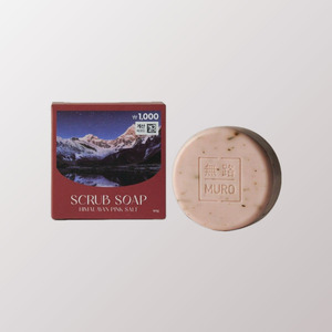 Productos coreanos para el cuidado de la piel, K-Beauty, jabón exfoliante de sal rosa del Himalaya Muro, aroma a peonía, hecho en Corea. - Product Image 6