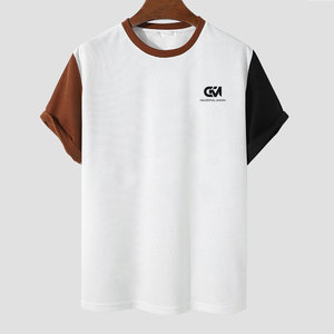 เสื้อยืดผู้ชายผ้าฝ้าย 100% ระบายอากาศได้ดี ดีไซน์เรียบง่าย เนื้อผ้ายืดหยุ่น เป็นมิตรกับสิ่งแวดล้อม แห้งเร็ว ใส่สบาย เหมาะสำหรับวันฤดูร้อน - Product Image 1