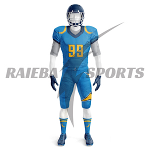 Tenues de football américain personnalisées pour équipes – Maillots de football américain sur mesure avec numéros de joueur imprimés par sublimation, respirants, pour les matchs - Product Image 6