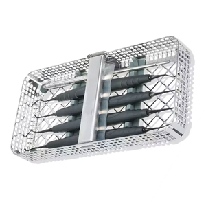 Juego de 5 instrumentos dentales para implantes de composite, con revestimiento negro y bandeja de lavado, tijeras delicadas TC de alta calidad - Product Image 4