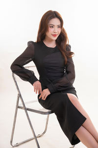 Chemise Peplum Tweed moderne de haute qualité pour femmes Style d'affaires respirant tissé à manches longues pour l'été automne printemps - Product Image 2