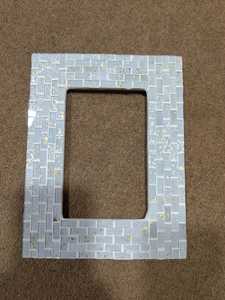 Handmade Wood Rectangular <b>Photo</b> <b>Frame</b> Inlay <b>Gold</b> Stamping Wall Mount Horizontal Design Natural Leaf <b>Frame</b> - Product Image 1