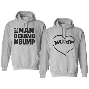 Conjunto de Sudaderas con Capucha Personalizadas con Estampado Gráfico para Parejas de Embarazadas y Parejas - Sudaderas Unisex al por Mayor con Estampado de Embarazo - Product Image 3