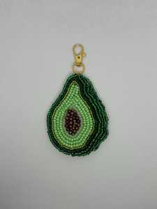 Llavero de chile con cuentas, mosquetón de aleación de zinc, diseño tejido, estilo sencillo, patrón de fruta roja y verde - Product Image 4