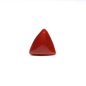 Loose Spinel Gemstone 6.8 Carat Oval Cabochon Red Coral 10x12mm for Fine Jewelry - Product Image 1