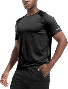 mens quick dry compression <b>tshirt</b> gym fitness athletic workout stretch training tee supplier - Product Image 5