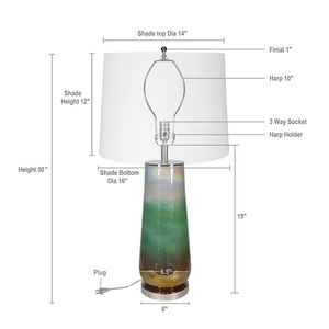 Lampada da Tavolo in Vetro D16x30 - Product Image 5