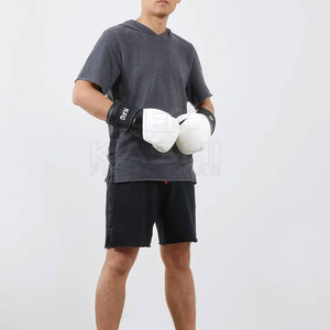 Pakistan Manufactured 16 oz Kick Boxing Gloves Synthetic Leather Breathable Moisture Wicking Adjustable Wrist <b>Strap</b> Reinforced - Product Image 6
