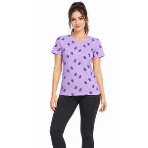 Womens Gym Apparel Custom Cotton T Shirts Wholesale Fitness <b>Tops</b> Manufacturer OEM ODM Private Label Workout Sportswear Suppliers - Product Image 1