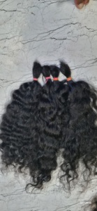 Extensiones de cabello ondulado Remy de un solo estiramiento indio Extensiones de cabello humano de cabello natural virgen indio - Product Image 4