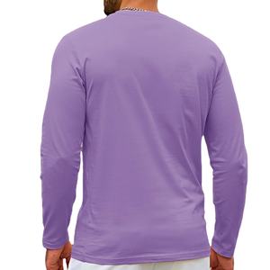 Alta calidad personalizada 100% algodón 220 gramos Unisex hombro caído manga larga Camiseta de gran tamaño estilo Casual para hombres - Product Image 2