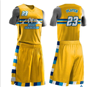 Maillots de basket rétro personnalisés en sublimation, réversibles, pour enfants et hommes, ensemble de tenues de basketball - Product Image 3