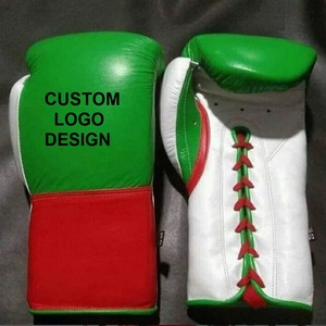 Guantes de Boxeo de Cuero de Alta Calidad en Oferta, 6oz, 8oz, 10oz, 16oz, 12oz, Transpirables, para Entrenamiento, Reforzados - Product Image 1