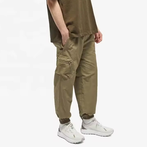 Hip Hop Streetwear Lightweight <b>Waterproof</b> Nylon Custom <b>Cargo</b> <b>Pants</b> For Men Loose Baggy Jogger Long <b>Pants</b> Trousers Custom - Product Image 3