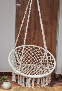 Luxurious Hammock <b>Chair</b>, <b>Macrame</b> Round <b>Swing</b>, Hanging Cotton <b>Macrame</b> Hammock <b>Chair</b>, <b>Macrame</b> - Product Image 3