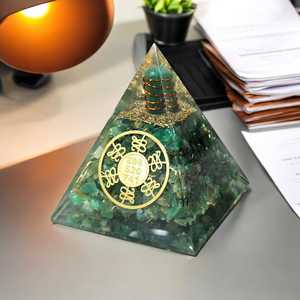 Piedra Preciosa Natural de Ágata, Cristal Negro Nubio en Forma de Pirámide Triangular, Orgonita Hecha a Mano, Venta al Por Mayor de Alta Calidad - Product Image 4