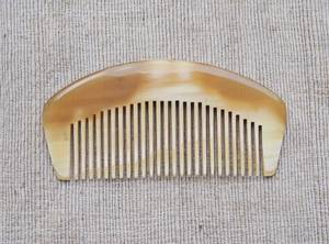 Peigne de poche en corne de buffle de qualité supérieure, fait main, pour barbe et cheveux, outil de coiffage lissant, accessoire de toilettage naturel et poli - Product Image 5