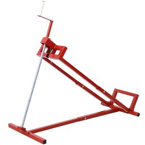 Capacità di 800 libbre facile da guidare tosaerba sollevatore universale per trattore 45 gradi di inclinazione regolabile rosso ausilio per la pulizia delle falciatrici - Product Image 2