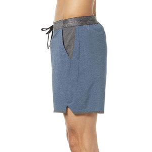 Unisex Blue Moisture Wicking Breathable Elastic Waist Shorts Solid Color Polyester Custom Team Logo <b>Athletic</b> Summer Wear - Product Image 2