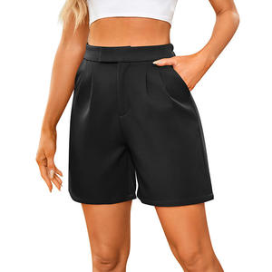 Shorts Deportivos Casuales para Mujer, Corte Ajustado, Cintura Elástica, Secado Rápido, Diseño Minimalista, Shorts de Nailon y Elastano para Diversas Ocasiones - Product Image 5