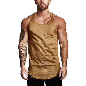 Débardeur de sport ample sans manches pour homme avec logo personnalisé, grande taille, idéal pour la course à pied - Product Image 3