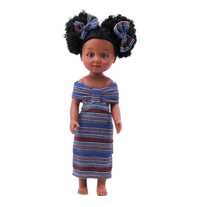 Offre Exceptionnelle : Poupée Bébé <span class=keywords><strong>Reborn</strong></span> Fille Noire Réaliste de 14 Pouces, Jouet de Simulation Doux en PVC, Style Dessin Animé - Product Image 5