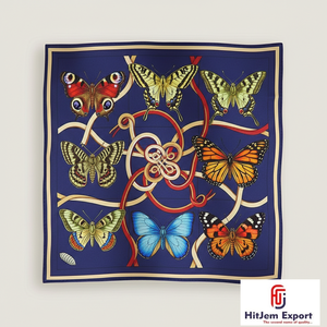 Collection en gros de foulards carrés haut de gamme personnalisés, imprimés, pour la mode, le couvre-chef, le hijab et le châle, avec toucher soyeux et doux - Product Image 5