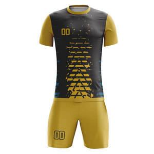 Maillot de football professionnel 100 % polyester, séchage rapide, respirant, anti-humidité, tenue d'équipe - Product Image 3