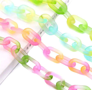 Décoration murale personnalisée faite à la main en chaîne de maillons, article en résine, objet décoratif de chambre, articles les plus adorables, chaîne en acrylique, vente en gros - Product Image 3