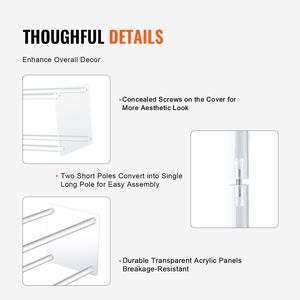 Set di 10 Supporti Floreali per Matrimoni da 60 cm, Colonna in Acrilico con Design Geometrico, Eleganti Decorazioni da Tavola per Cerimonie Nuziali - Product Image 4