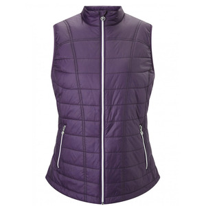 Gilet matelassé sans manches d'hiver avec fermeture éclair et logo personnalisé, style streetwear, manteau d'extérieur pour femme - Product Image 4