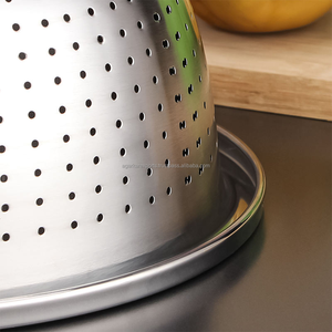 Égouttoirs en acier inoxydable en gros, utilisation hôtelière, qualité alimentaire, passoires multifonctionnelles, compatibles lave-vaisselle, crochets à prix plus bas - Product Image 6