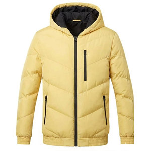 Professional Manufactured <b>Slim</b> <b>Fit</b> Men Winter Puffer <b>Jacket</b> with Zipper Front Custom Logo Casual Outdoor Standard Thickness - Product Image 1
