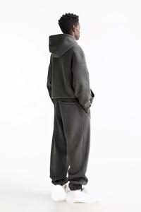 Sudaderas con capucha para hombre de lana gruesa cálida de invierno informal con estilo, fabricante OEM con impresión de logotipo personalizado y bordado disponible - Product Image 2