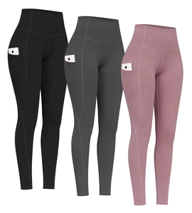 Leggings Deportivos de Cintura Media para Mujer, Color Sólido, Ajustados, para Yoga, Fitness, Running y Gimnasio, con Logotipo Personalizado - Product Image 1