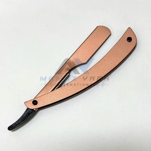 Rasoir manuel pliant en acier inoxydable de haute qualité à lame coulissante droite pour hommes, outil de rasage pour le visage et le corps - Product Image 3