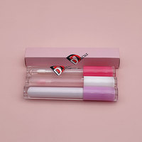 Tube de luxe de 3ml 5ml avec logo personnalisé brillant à lèvres tubes de rouge à lèvres vides conteneurs d'emballage tube de brillant à lèvres cosmétique vente en gros