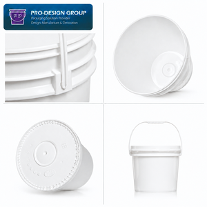 15L Industrial <b>Plastic</b> Bucket with Sealed Lid; Leak-proof Pail for Chemical Storage & Transport - Product Image 3