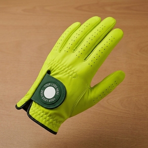 Gant de golf sportif OEM Premium en PU anti-UV avec marqueur de balle magnétique, logo personnalisé, respirant, adhérence douce, marque privée, main gauche - Product Image 3